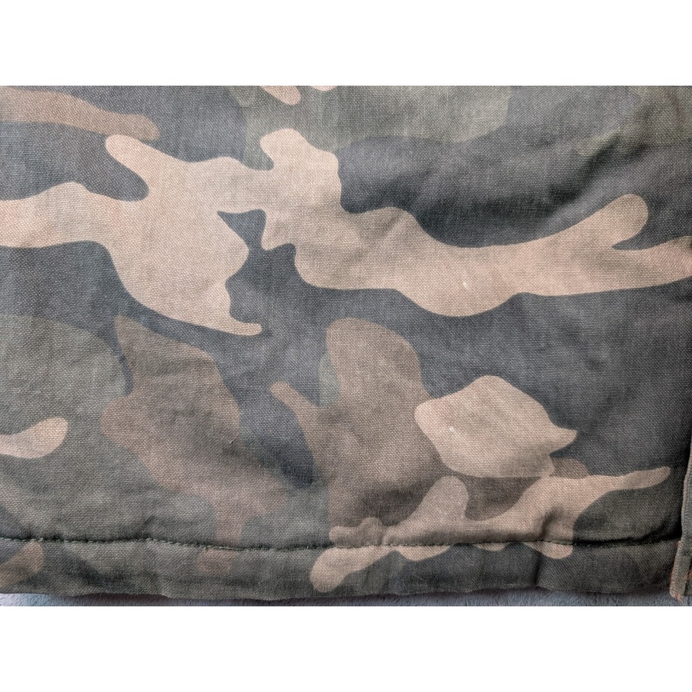 Dickies Mens Camo Hooded Shirt Jacket 2XL Quilted Lining Canvas Workwear Coat - Picture 5 of 12